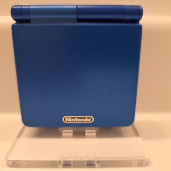 Rare Blue Gameboy Advance SP 100% GENUINE Rockman (Japanese Megaman) #3 - Picture 3 of 7